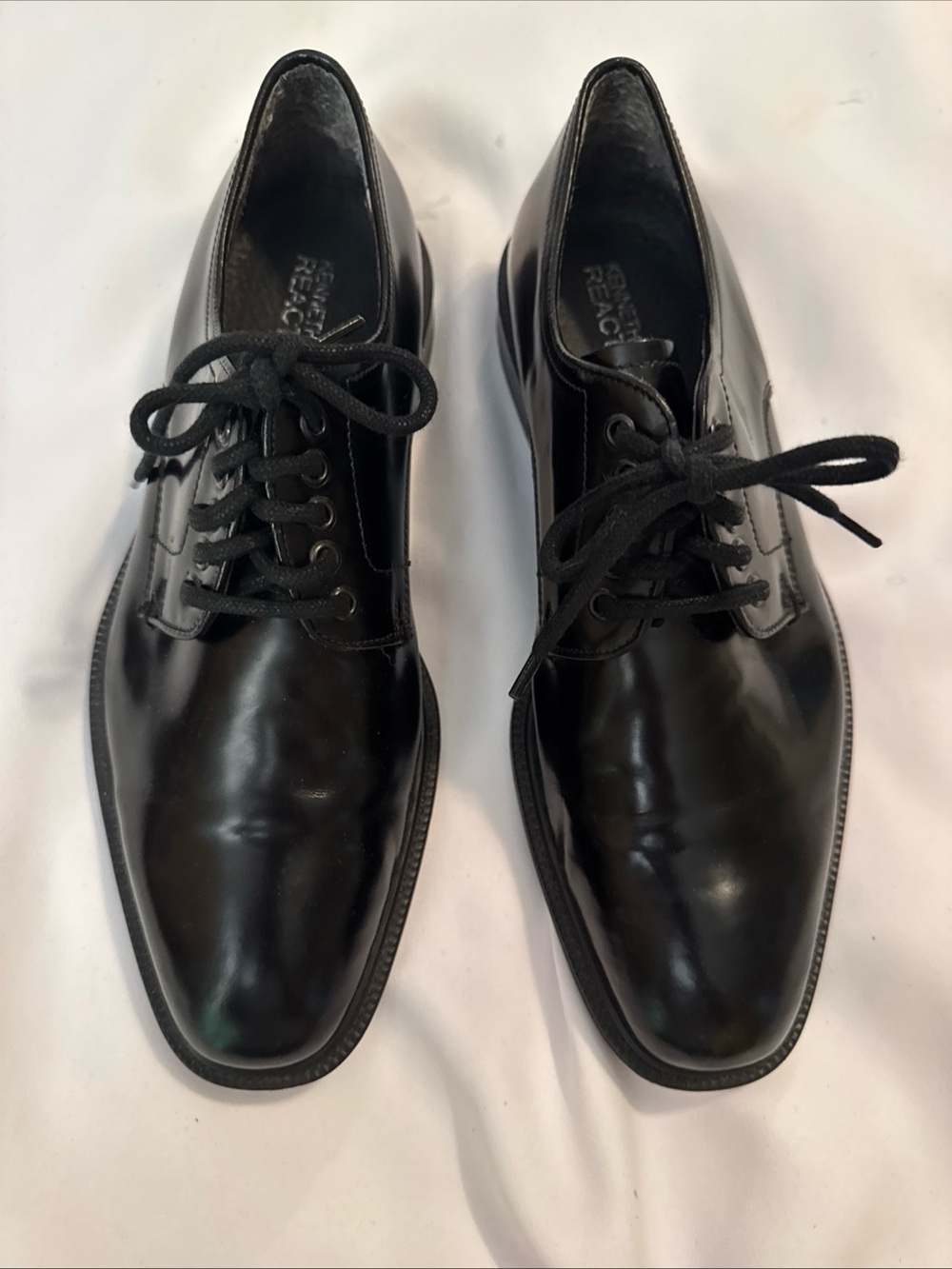Kenneth Cole Reaction Men’s Black Leather Oxford Dress Shoes
